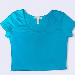 Women's Blue Crop Top